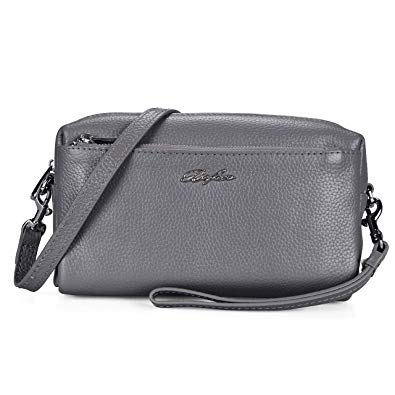 Befen Women Leather Camera Bag Tripple Zip Crossbody Cell Phone Wristlet Wallet Purse