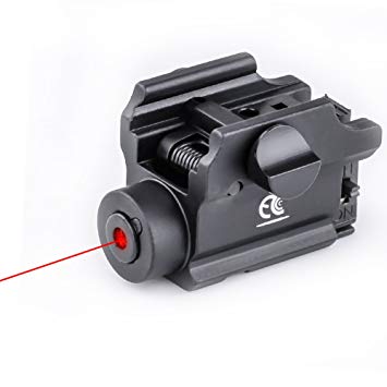 MCCC 650nm Red Laser Sight Red Dot Sight for Pistols Rail Mounted with Remote Pressure Switch