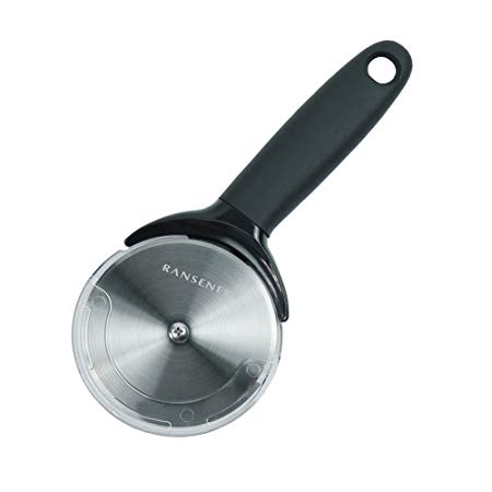 RANSENERS Pizza Cutter Features a Large Round Stainless Steel Blade with a Safety Cap and a Thick, Sturdy Handle, It's Easy to Cut Pizza and Pie