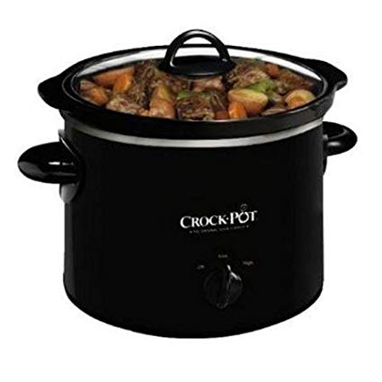 Crock Pot SCR200-B 2-Quart Round Slow Cooker Black