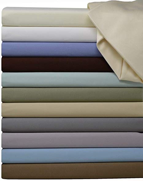 Royal Hotel Soft Cotton Fitted Sheet, 600 Thread Count, Silky Soft Fitted-Sheet, 100% Cotton Fitted, Queen, Navy