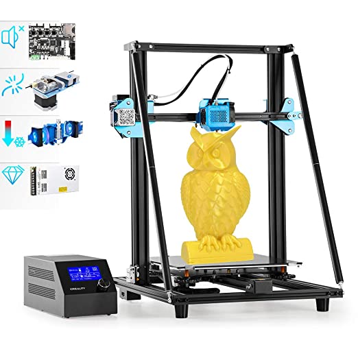 Creality CR-10 V2 3D Printer 7 Disruptive Upgrades with Inudstrial Grade Mute System,Two-Way Sphenoid Heat Dissipation,All Metal Extruding,MeanWell Power,300×300×400MM