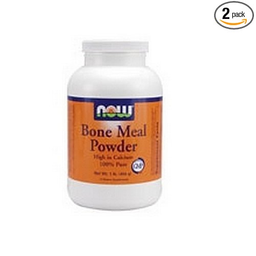NOW Foods Bone Meal, 1 Pound (Pack of 2)