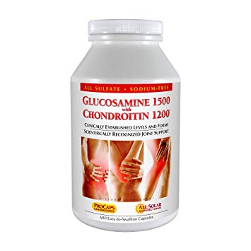 Andrew Lessman Glucosamine 1500 Chondroitin 1200-600 Capsules – 100% Sulfate Form, Research Established Ingredients and Levels for Support of Healthy Joint Tissue. Small Easy to Swallow Capsules