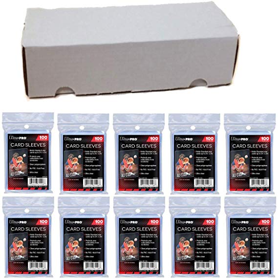 Ultra Pro Soft Sleeves 100 Pack x10   550 Count Storage Box