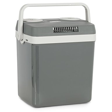 DELLA 048-GM-48285 Portable 12V Electric Cooler/Warmer Thermoelectric Cooler Thermo -32L Capacity, Gray