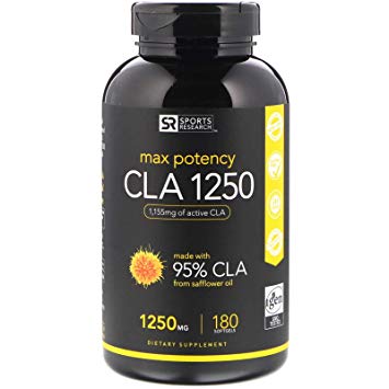 Sports Research CLA 1250 Max Potency 1250 mg 180 Softgels