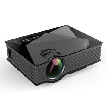 Mini WiFi Projector, ELEGIANT 1200LM LED Multimedia Projector Built-in Speaker, Support 1080P HDMI/USB/SD/AV/VGA, Compatible with Home Cinema Theater TV Laptop Game SD iPad iPhone Android Smartphone