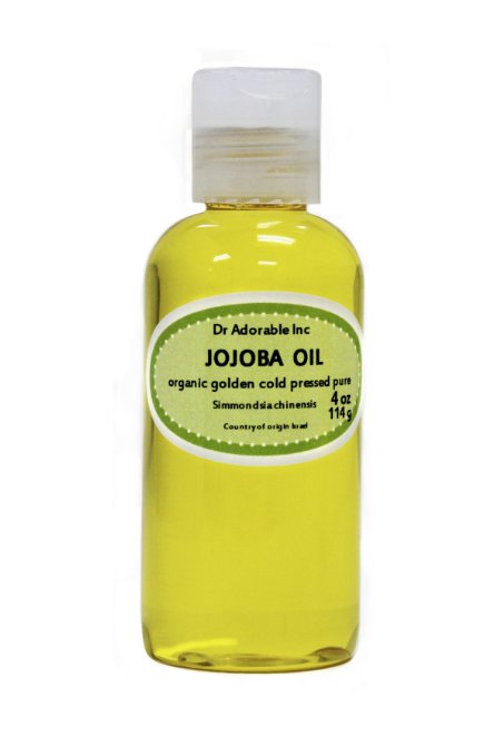 Jojoba Oil Golden Organic 100% Pure By Dr.Adorable 4 Oz