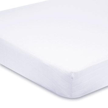 SCALA HOME FASHIONS - 600 Thread Count 100% Egyptian Cotton 15" Deep Pocket Fitted Sheet, Queen Size, Solid White