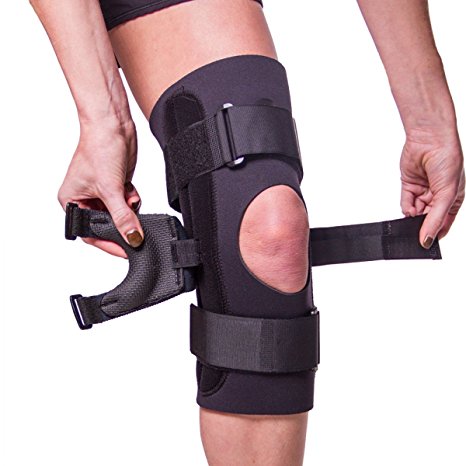 J Brace Patella Stabilizer | Lateral J-Strap Knee Support for Subluxation, Dislocation, Left or Right Kneecap Tracking, Misalignment, Tilt, Glide & Patellofemoral Pain (2XL)