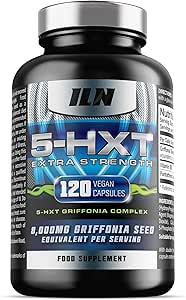 Iron Labs Nutrition 5HXT Extra Strength - High Strength 8000mg equivalent - Double Strength Griffonia Seed supplement 5-HXT (120 Capsules)