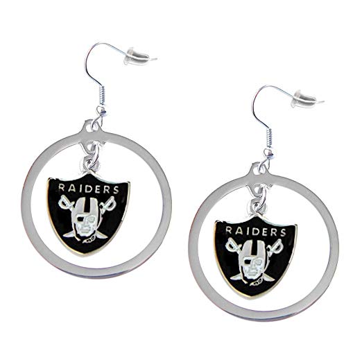 aminco NFL Minnesota Vikings Charm Hoop Earring Set