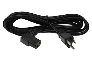 SF Cable, 10ft 18 AWG Universal Right Angle Power Cord (IEC320 C13 to NEMA 5-15P)