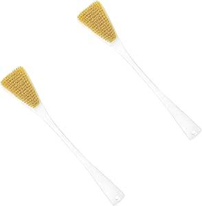 Fuller Brush Shower & Bath Brush - Body Exfoliator Scrubber - 16-inch Contoured Handle with Polyester Bristles - Reach Back, Neck, Shoulders & Feet - Durable & Gentle on Your Skin (Pack of 2)