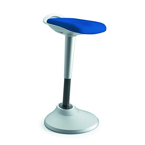 HON Perch Stool, Sit to Stand Backless Stool for Office Desk, Blue (HVLPERCH)