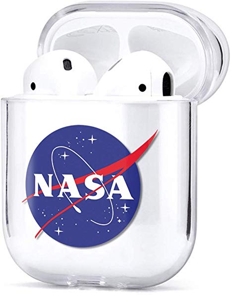 NASA Acryllic Shockproof Case for Airpods 1 & 2 (Red)