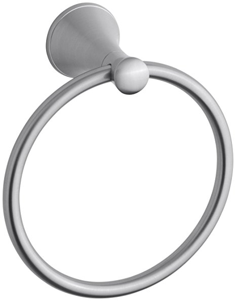 Kohler K-13435-G Coralais Towel Ring, Brushed Chrome