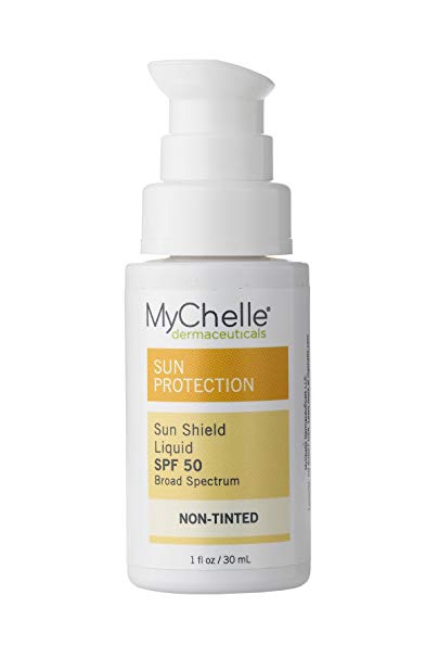 MyChelle Dermaceuticals Sun Shield Liquid Tint SPF 50, Non-Tinted, 1 Ounce