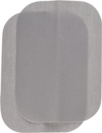 Wrights Bondex Iron-On Patches 5-Inch 2-Package-Light Grey