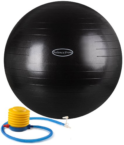 BalanceFrom Anti-Burst and Slip Resistant Fitness Ball with Pump