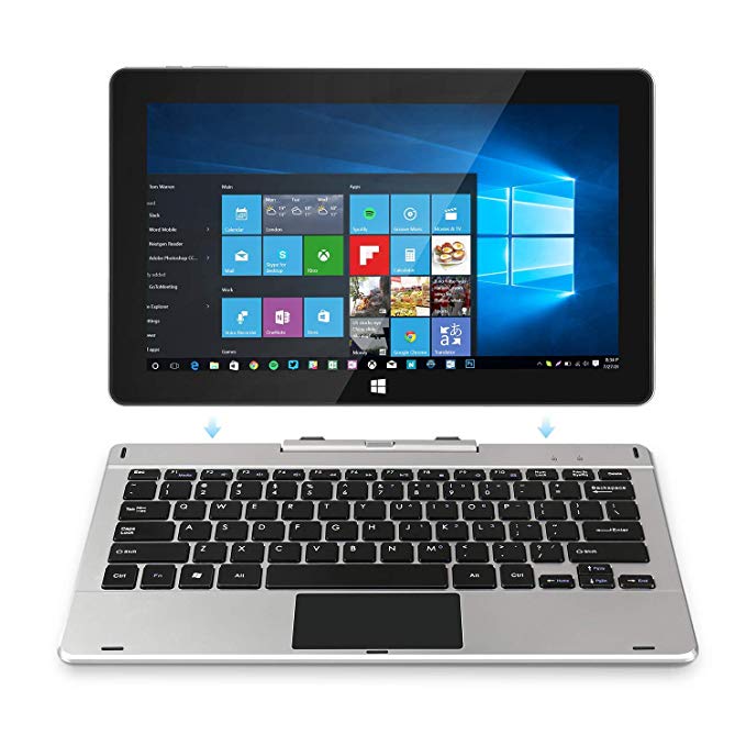 Jumper EZpad 6 Pro 2in1 Laptop Touchscreen 11.6" Full HD,  Intel Atom E3950/2.2 GHz Quad Core Processor, 6GB RAM, 64GB Storage, Windows 10, Supports 128GB tf-card