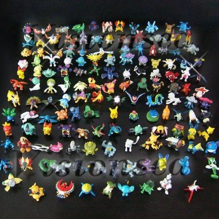 OliaDesign Pokemon Pikachu Monster Mini Plastic Figure (24 Piece), Small