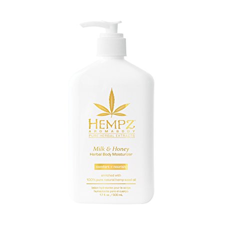 Hempz Milk and Honey Herbal Body Moisturizer, 17 Ounce