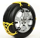 XYZCTEMEasy To Install Car Snow Tire ChainsFits for Tire Width 165mm-265mm-Set of 6
