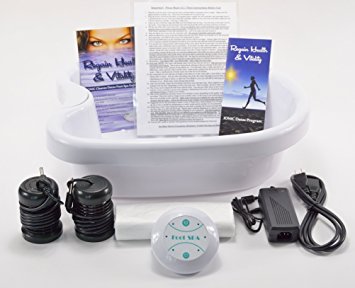Ionic Cleanse Detox Foot Spa Bath. With Heavy Duty Acrylic Foot Basin. Top Seller