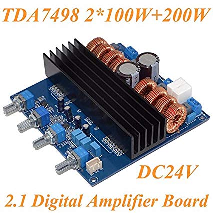 Nobsound TDA7498 2.1 DC24V-32V Class D 2.1 Channel 200W 100W 100W Digital Amplifier Board Greater Than TPA3116