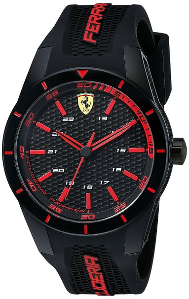 Ferrari Men's 0830245 REDREV Analog Display Quartz Black Watch