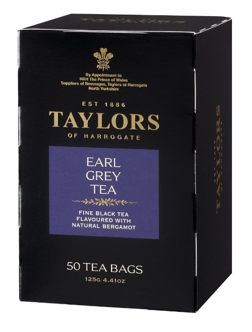 Taylors of Harrogate Earl Grey Tea, 50 Count Tea Bag