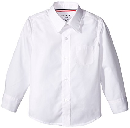 French Toast Boys' Long Sleeve Poplin Dress Shirt