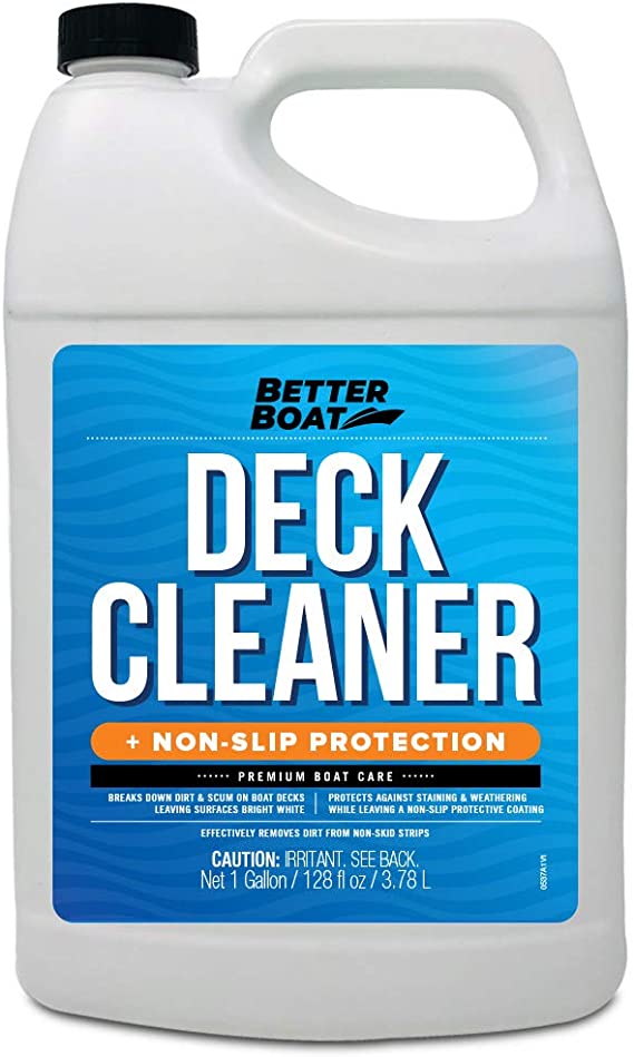 Boat Non Skid Cleaner Deck Cleaner for Boat Wash Soap Marine Grade Fiberglass Aluminum Boat Cleaner to Clean Anti Stick Surface, Plastic, Vinyl, Composite Floor & Hull Sealant Cleaning Supplies Boats