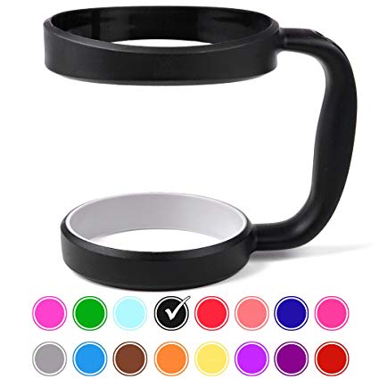 30 oz Tumbler Handle (BLACK) by STRATA CUPS - Available For 30oz YETI Tumbler, OZARK TRAIL Tumbler, Rambler Tumbler- BPA FREE