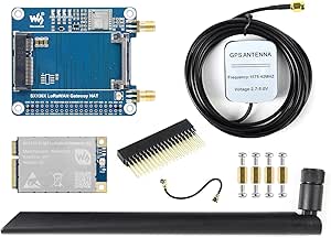 Waveshare SX1303 915M LoRaWAN Gateway HAT Compatible with Raspberry Pi 5/4B/3B/Zero/Zero W/Zero 2W/Pico/Pico W/Pico WH, Mini-PCIe Socket, Long Range Transmission, Large Capacity, Multi-Band Support