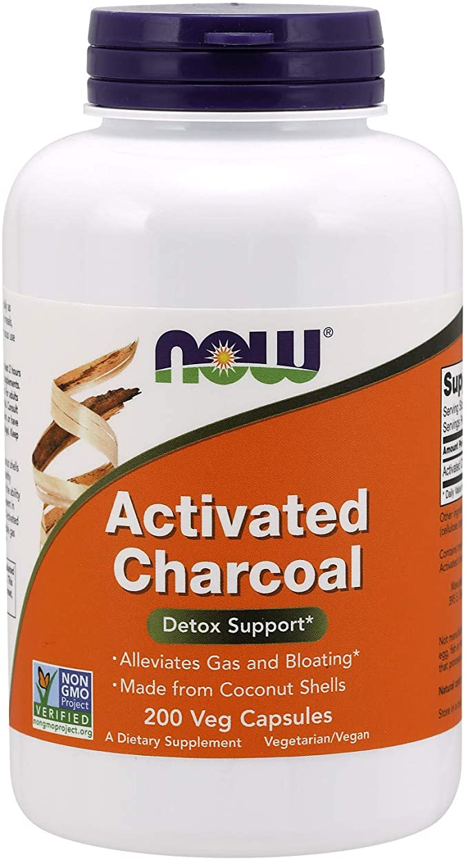 Now Foods Activated Charcoal - 200 vcaps, 0.16 kg