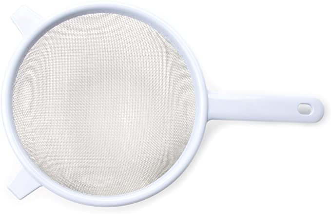 Fox Run 5884 Strainer, 7-Inch, Stainless Steel Mesh with Plastic Handle