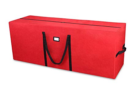 Primode Holiday Tree Storage Bag, Heavy Duty Storage Container, 20" Height X 15" Wide X 50" Long (Red)