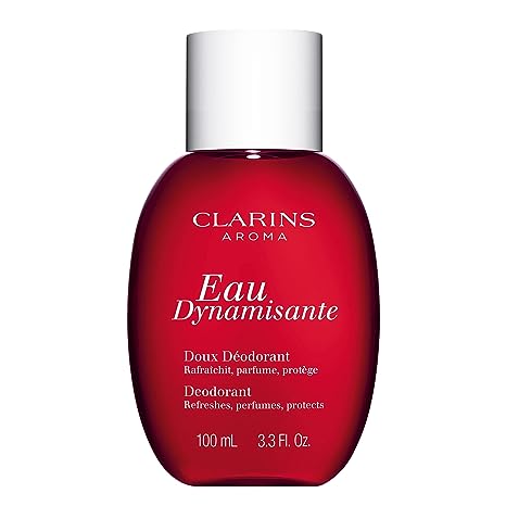 Clarins Eau Dynamisante Antiperspirant, Spray-On Deodorant | Helps Prevent and Neutralize Body Odor | Soothes Skin | Gentle, Non-Irritating Formula | All Skin Types | 3.3 Ounces