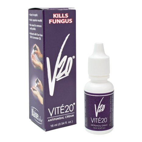 V20 Vite 20 Antifungal Cream Fungus Killer Hand and Feet Nail Treatment Gel 16ml