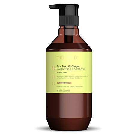 Theorie: Sage - Tea Tree & Ginger - Invigorating Conditioner – Stimulate and Renew – For All Hair Types – Protects Color and Keratin Treated Hair, 800mL