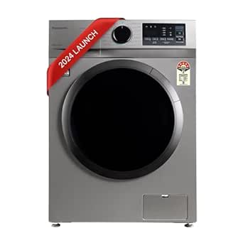 Panasonic 7 kg 5 Star Inverter Fully Automatic Front Loading Washing Machine with Built-In Heater (NA-147MH2L01, Dark Silver, 2024 Model)