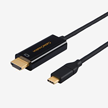 USB-C to HDMI 4K @60Hz, CableCreation Type C to HDMI 10 Feet Cable, Thunderbolt 3 Compatible, Male to Male, for MacBook Pro/iMac 2017/Surface Book 2/Chromebook Pixel/Yoga 920/Samsung S8/S8 , Black/3M