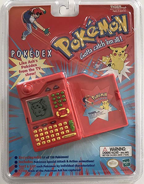 Pokedex Tiger Pokemon Organizer Talking Electronic Handheld Game