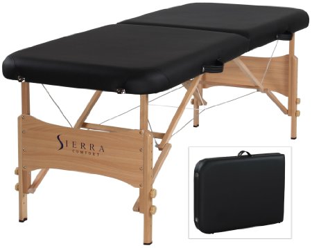 Sierra Comfort Basic Portable Massage Table Black