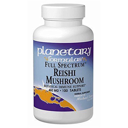 Planetary Herbals, Reishi Mushroom, Full Spectrum, 460 mg, 100 Tablets