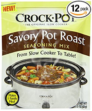 Crock Pot Seasoning Mix, Savory Pot Roast, 1.5 Ounce (Pack of 12)