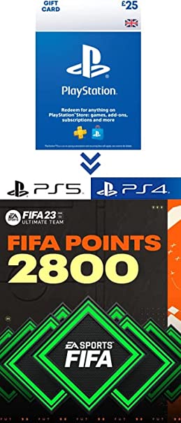 PlayStation Store Gift Card for FIFA 23 Ultimate Team - 2800 FIFA Points - PS4/PS5 Download Code - UK Account